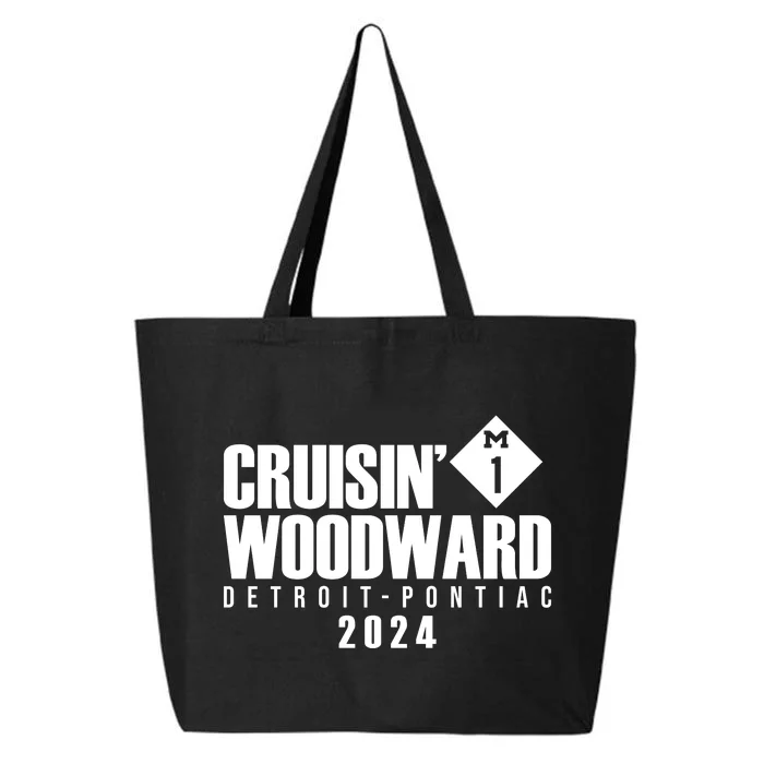 Cruisin Woodward Detroit To Pontiac 2024 M1 Ave Classic Car Cruise 25L Jumbo Tote