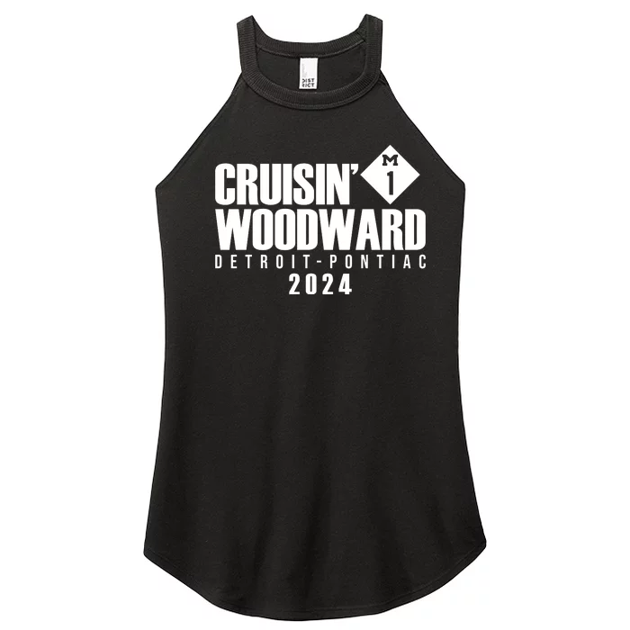 Cruisin Woodward Detroit To Pontiac 2024 M1 Ave Classic Car Cruise Women’s Perfect Tri Rocker Tank