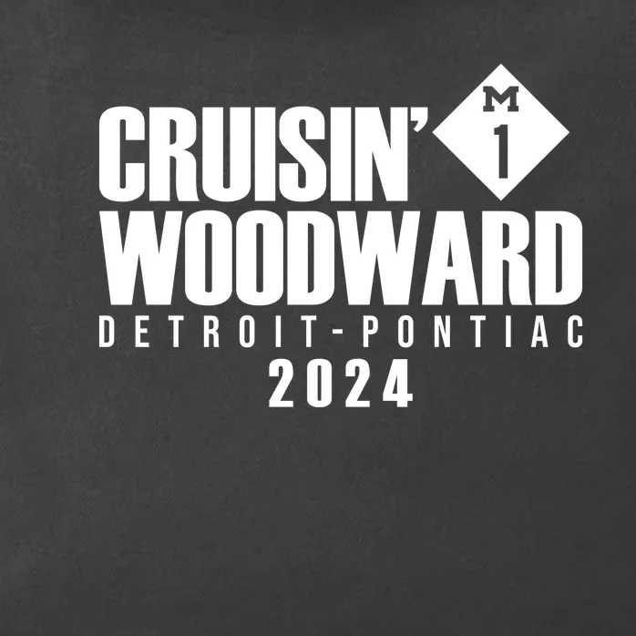 Cruisin Woodward Detroit To Pontiac 2024 M1 Ave Classic Car Cruise Zip Tote Bag