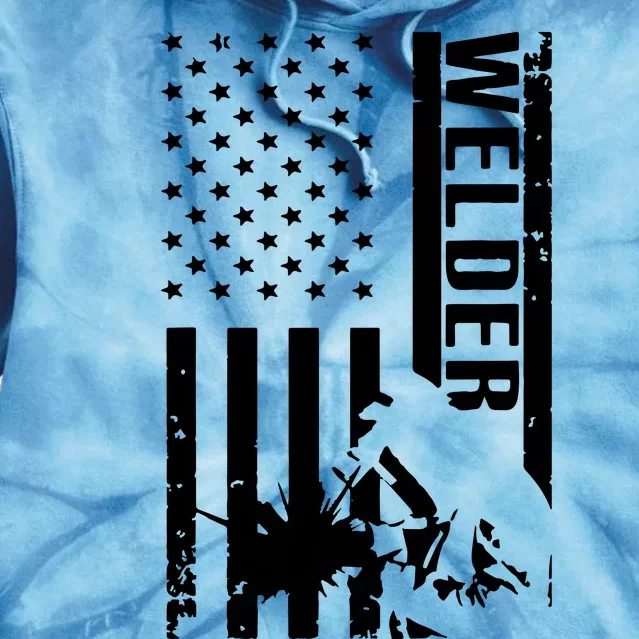 Cool Welder Design For Welder Welding Metalwork Tie Dye Hoodie