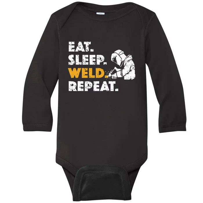 Cool Welding Design For Wo Welder Welding Weld Lover Baby Long Sleeve Bodysuit