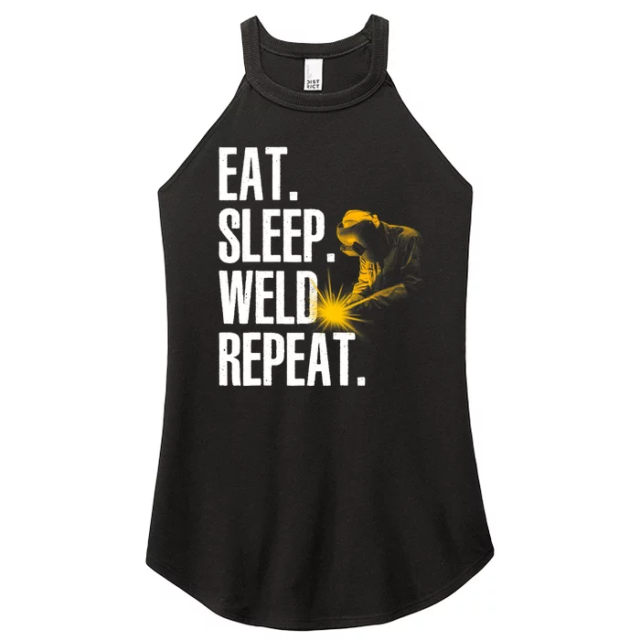 Cool Welding Design For Welder Welding Weld Lover Women’s Perfect Tri Rocker Tank