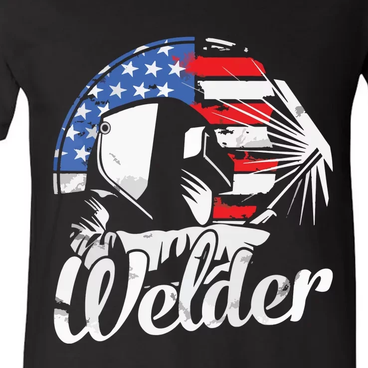 Cool Welder Design For Welding Weld Metal Welder V-Neck T-Shirt