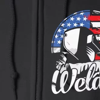 Cool Welder Design For Welding Weld Metal Welder Full Zip Hoodie