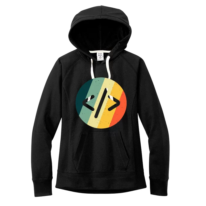 Cool Web Developer Art For HTML Programmer Lovers Women's Fleece Hoodie