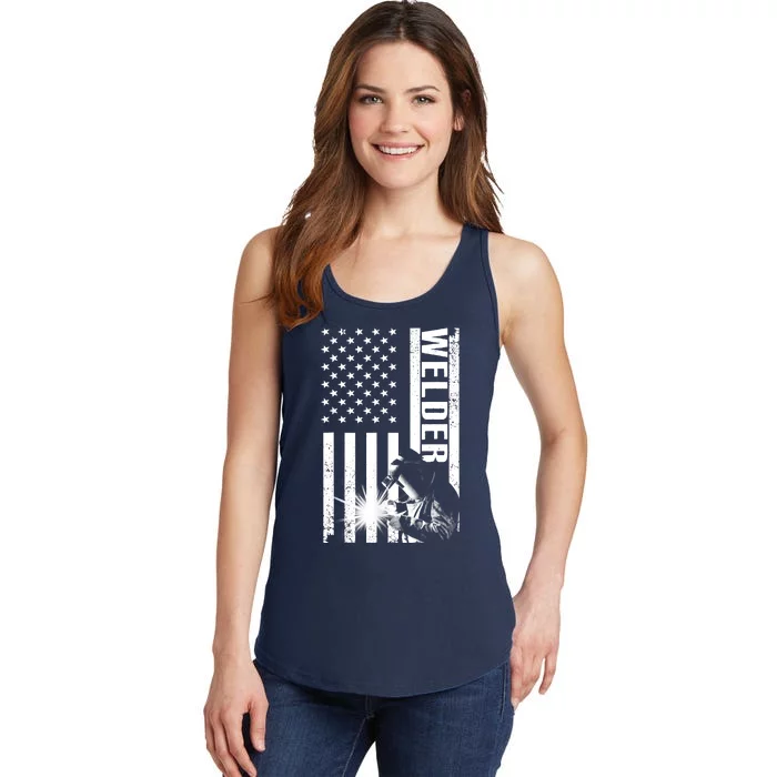 Cool Welder Design Welder Welding Metalwork Ladies Essential Tank