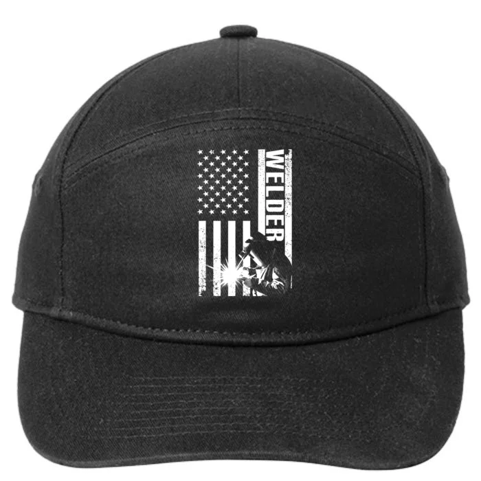 Cool Welder Design Welder Welding Metalwork 7-Panel Snapback Hat