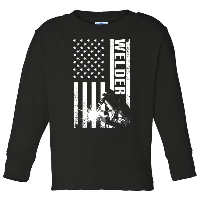 Cool Welder Design Welder Welding Metalwork Toddler Long Sleeve Shirt