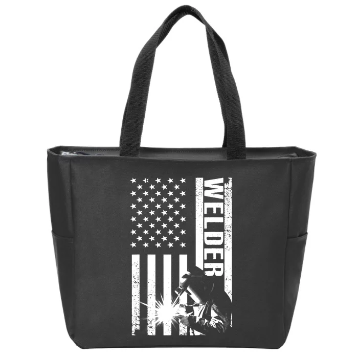 Cool Welder Design Welder Welding Metalwork Zip Tote Bag