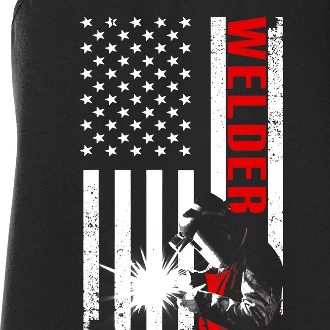 Cool Welder Design Welder Welding Metalwork Women's Racerback Tank