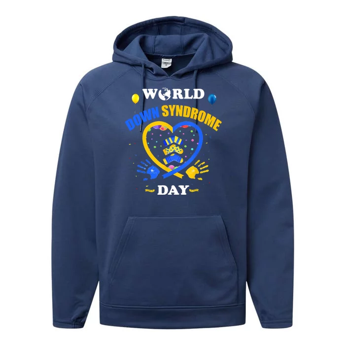 Celebrate World Down Syndrome Day Performance Fleece Hoodie