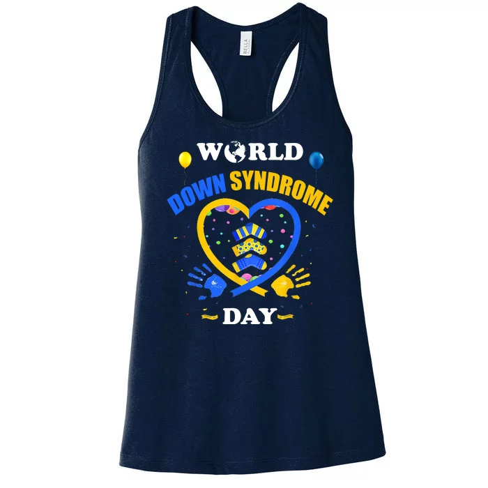 Celebrate World Down Syndrome Day Women's Racerback Tank