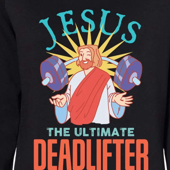 Christian Workout Deadlifter Gift Womens California Wash Sweatshirt