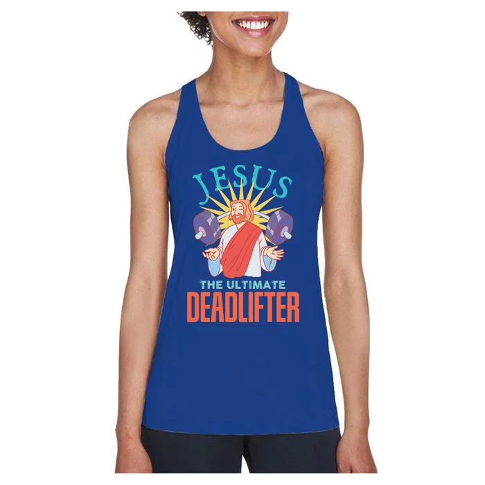 Christian Workout Deadlifter Gift Women's Racerback Tank