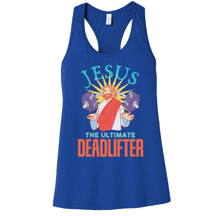 Christian Workout Deadlifter Gift Women's Racerback Tank