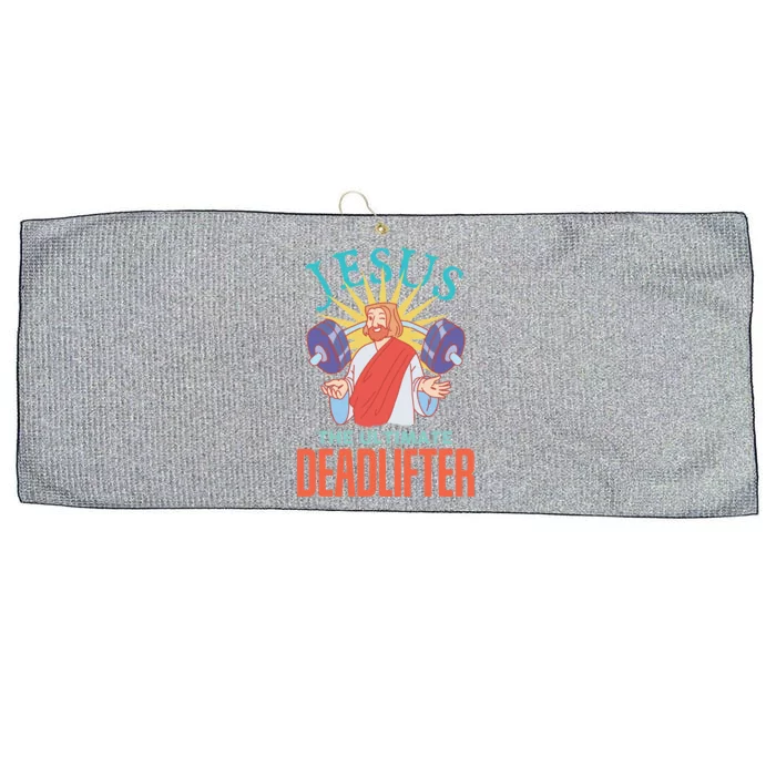 Christian Workout Deadlifter Gift Large Microfiber Waffle Golf Towel