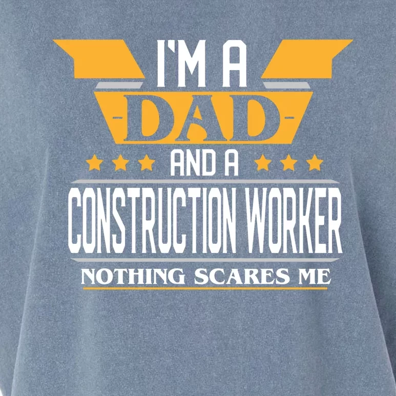 Construction Worker Dad Gift For Fathers Day Garment-Dyed Women's Muscle Tee