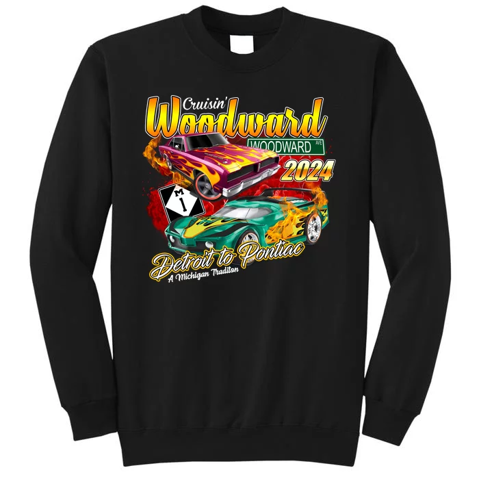 Cruisin Woodward Detroit To Pontiac A Michigan Tradition 2024 Sweatshirt