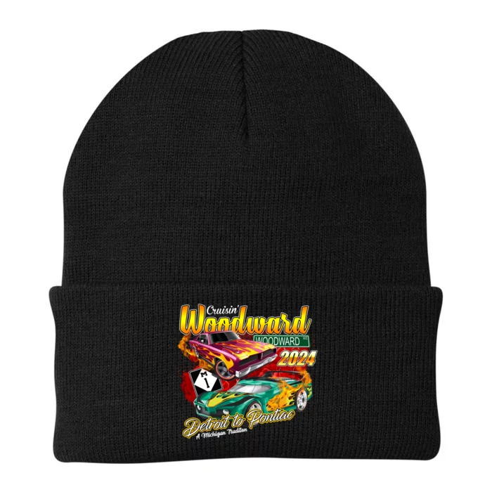 Cruisin Woodward Detroit To Pontiac A Michigan Tradition 2024 Knit Cap Winter Beanie