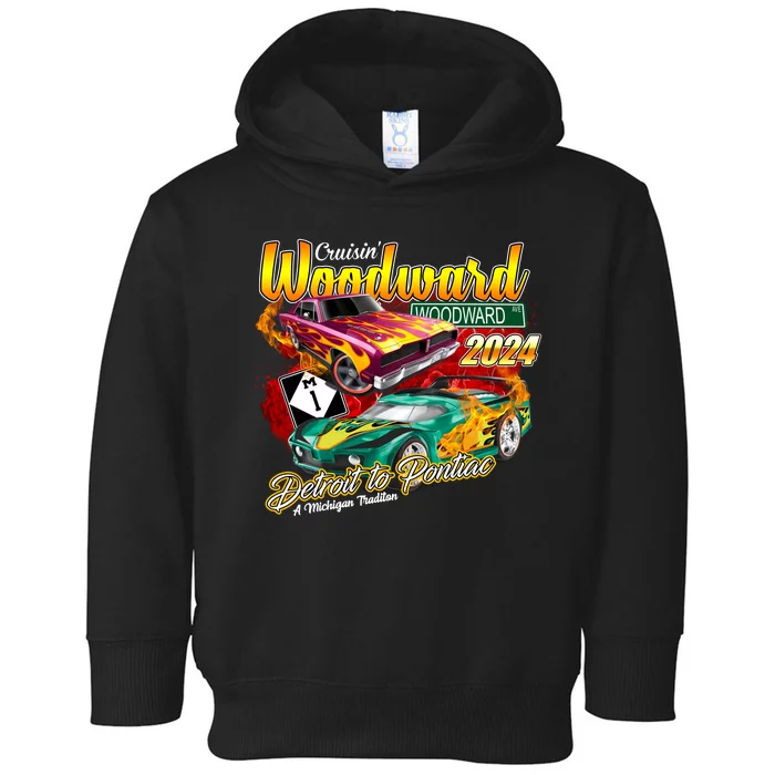 Cruisin Woodward Detroit To Pontiac A Michigan Tradition 2024 Toddler Hoodie