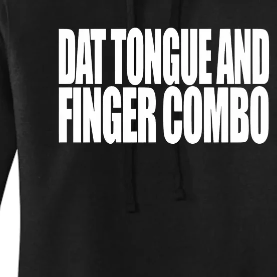 Clubgodzilla Wearing Dat Tongue And Finger Combo Women's Pullover Hoodie