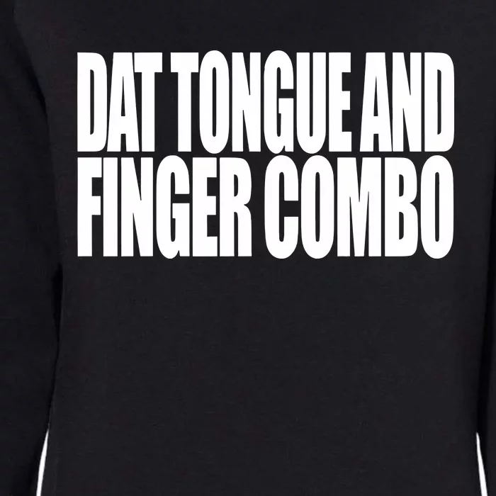 Clubgodzilla Wearing Dat Tongue And Finger Combo Womens California Wash Sweatshirt