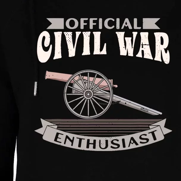 Civil War Enthusiast American Lover US Reenactor Womens Funnel Neck Pullover Hood