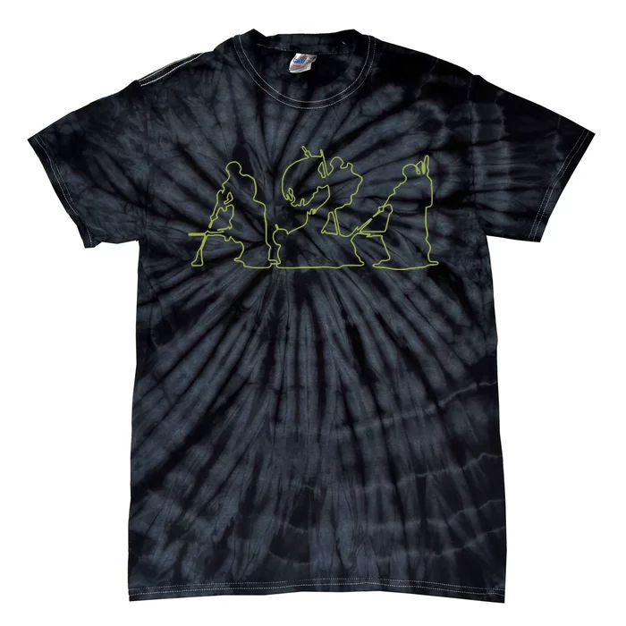 Civil War Embroidered Tie-Dye T-Shirt