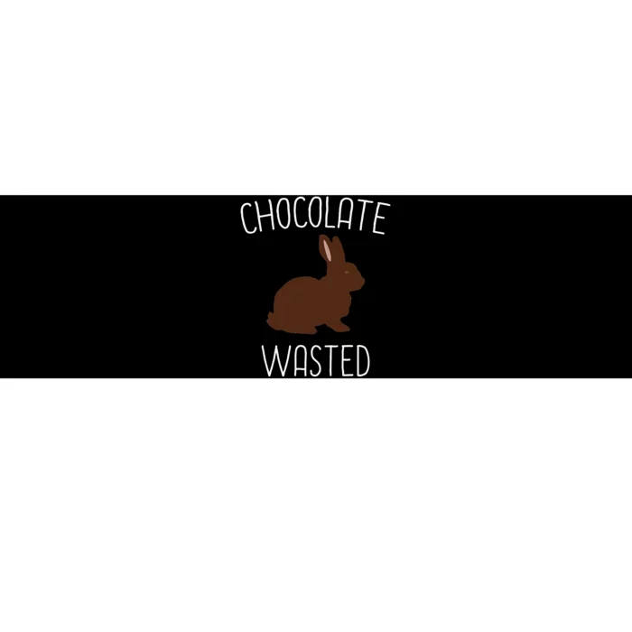 Chocolate Wasted Easter Funny Easter Bunny Gift Idea Bumper Sticker