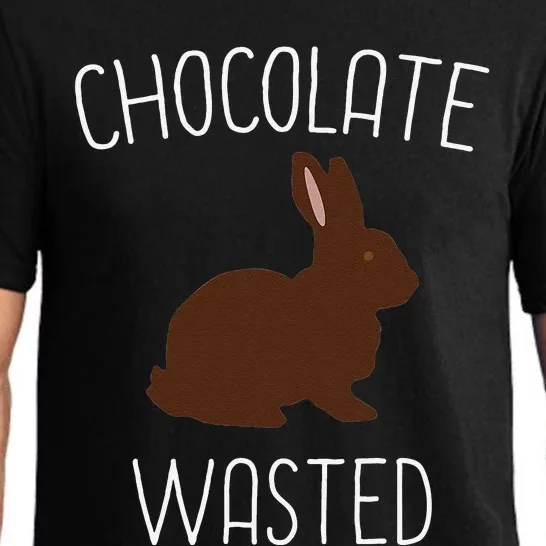 Chocolate Wasted Easter Funny Easter Bunny Gift Idea Pajama Set