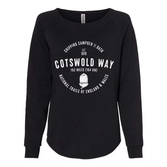 Cotswold Way England Wales Hikes Womens California Wash Sweatshirt