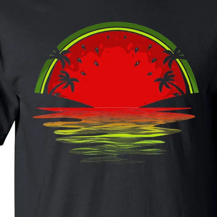 Cool Watermelon For  Tropical Sunset Fruit Summer Tall T-Shirt