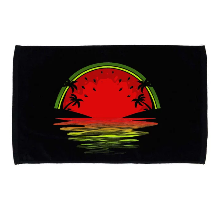 Cool Watermelon For  Tropical Sunset Fruit Summer Microfiber Hand Towel