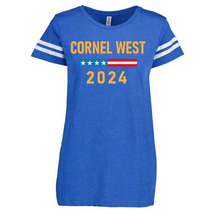 Cornel West For President Cornel West 2024 Enza Ladies Jersey Football T-Shirt