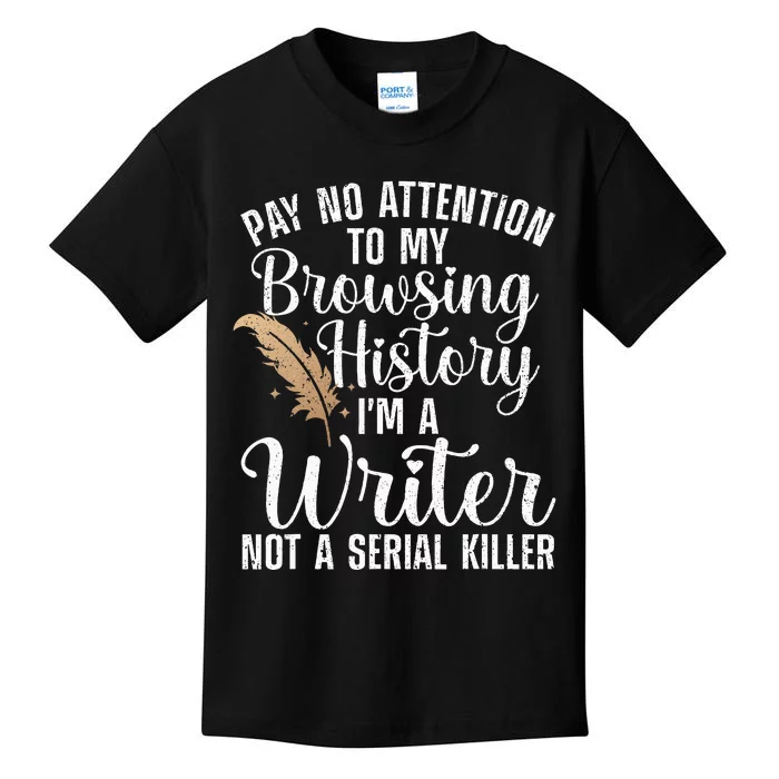 Cool Writer For Author Journalist Writing Poetry Kids T-Shirt