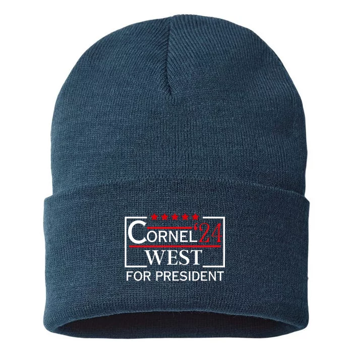 Cornel West For President 2024 Sustainable Knit Beanie