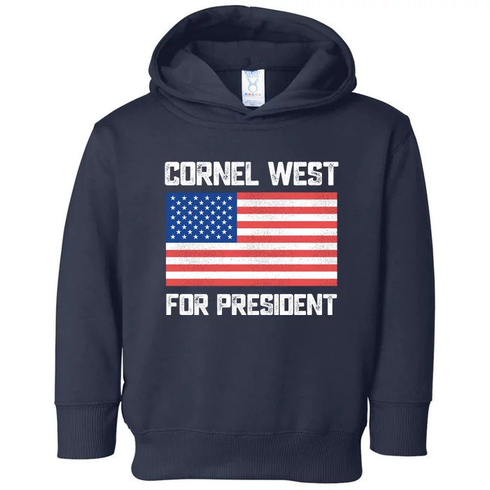 Cornel West For President 2024 Toddler Hoodie