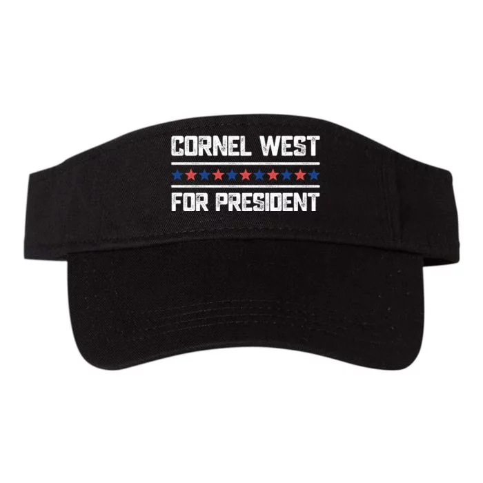 Cornel West For President 2024 Valucap Bio-Washed Visor