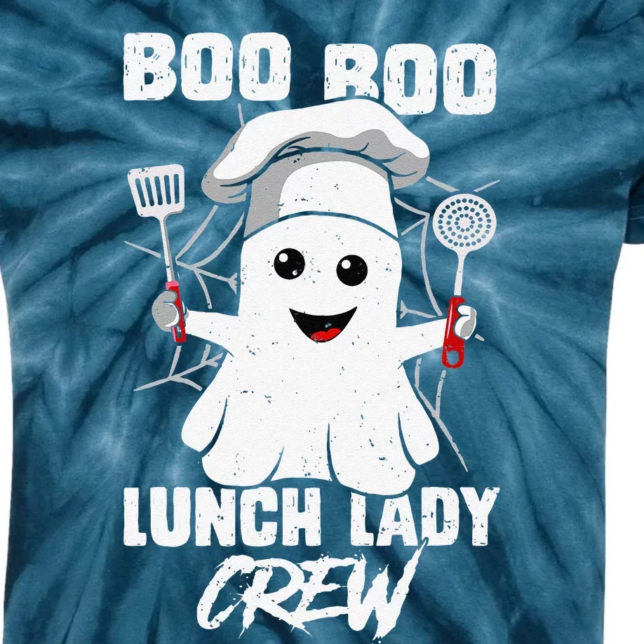 Cafeteria Worker Funny Halloween School Lunch Lady Costume Kids Tie-Dye T-Shirt