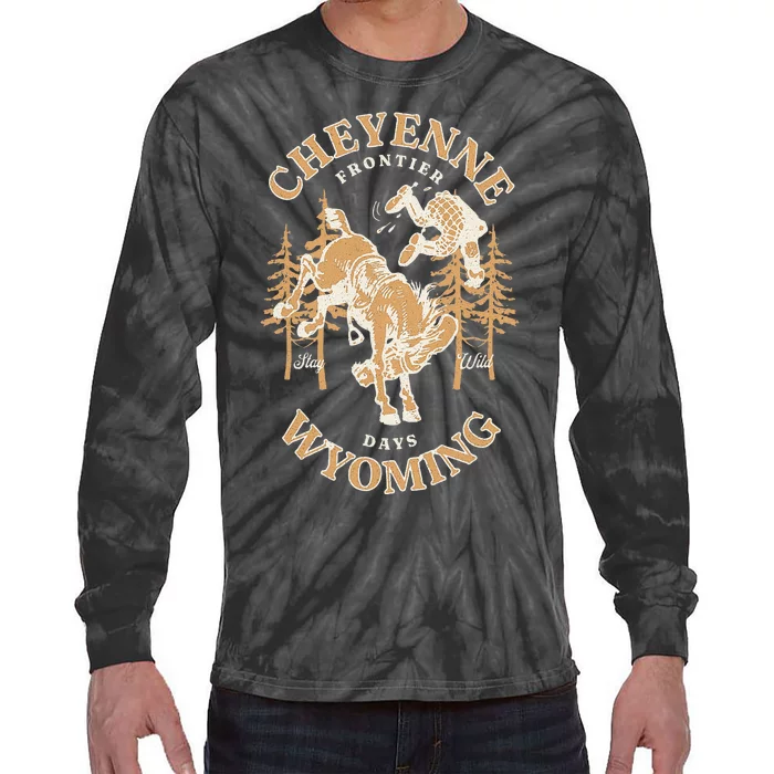 Cheyenne Wyoming Frontier Days Tie-Dye Long Sleeve Shirt