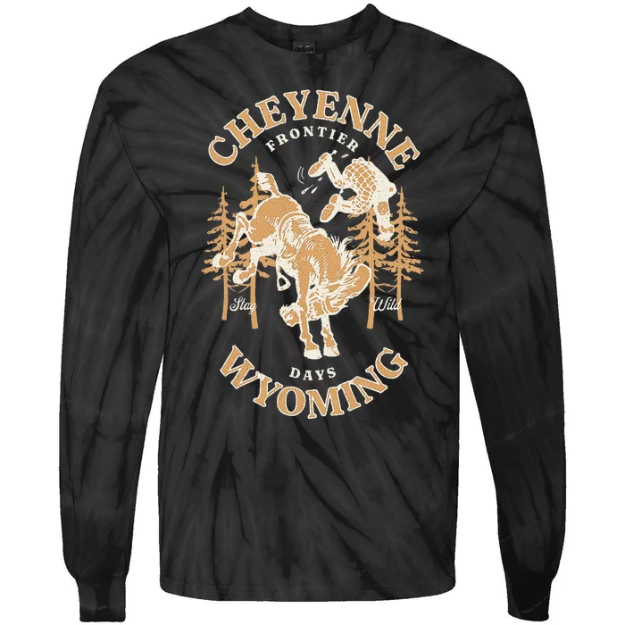 Cheyenne Wyoming Frontier Days Tie-Dye Long Sleeve Shirt