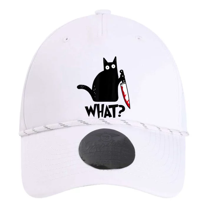 Cat What? Funny Black Cat Murderous Cat With Knife Performance The Dyno Cap