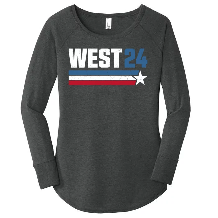 Cornel West For President Cornel West 2024 Women's Perfect Tri Tunic Long Sleeve Shirt