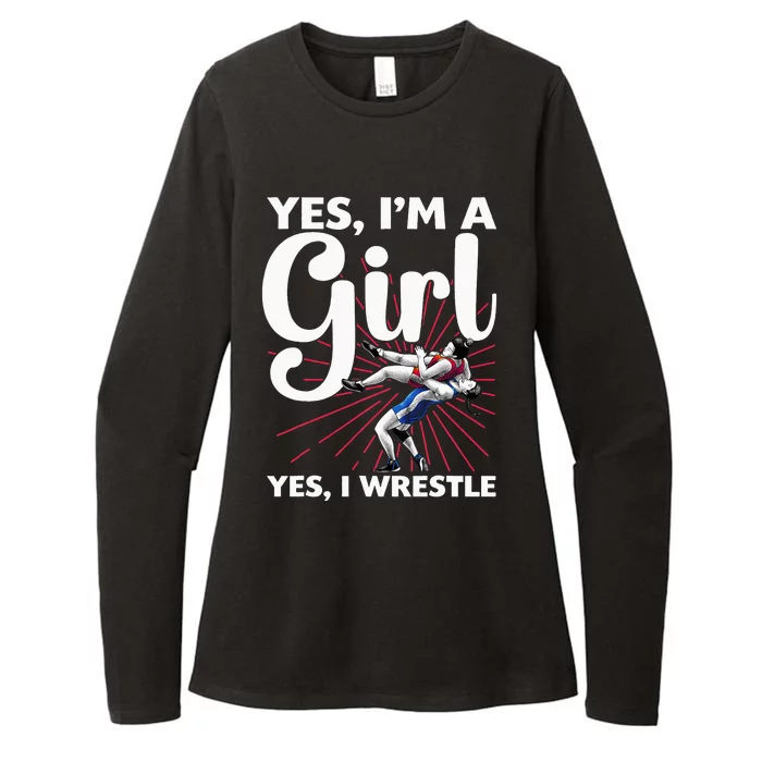 Cool Wrestling For Wrestler Athletes Coach Womens CVC Long Sleeve Shirt