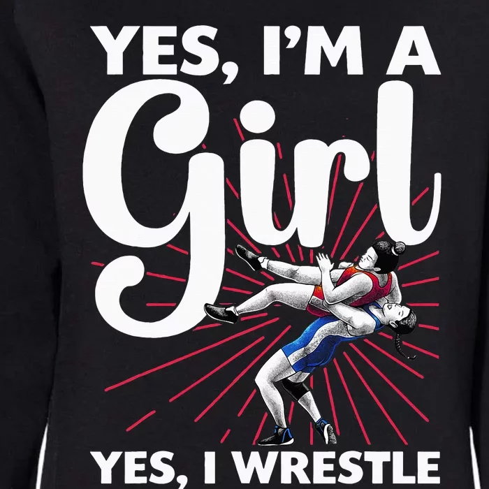 Cool Wrestling For Wrestler Athletes Coach Womens California Wash Sweatshirt