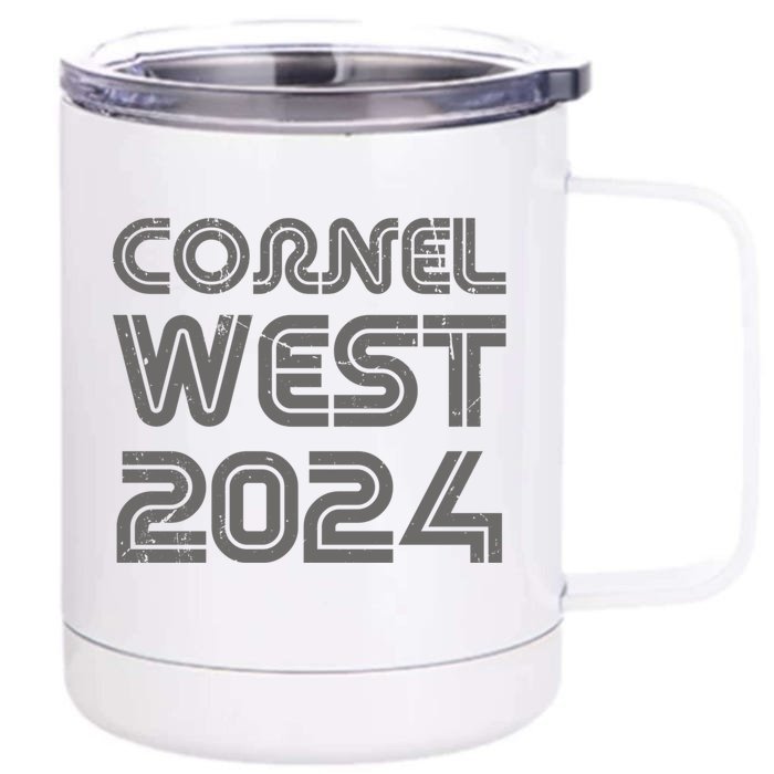 Cornel West For President 2024 Front & Back 12oz Stainless Steel Tumbler Cup