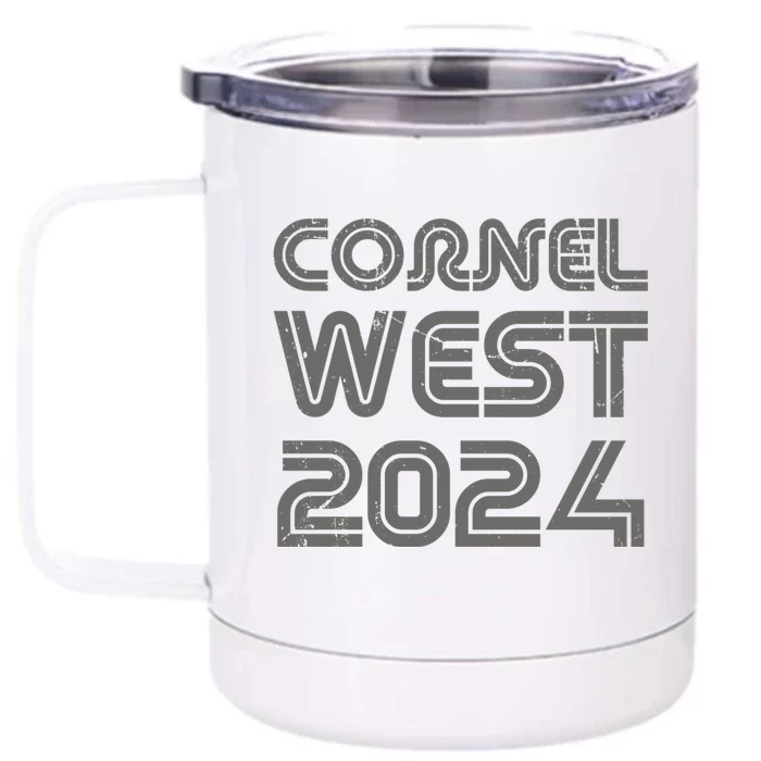 Cornel West For President 2024 Front & Back 12oz Stainless Steel Tumbler Cup