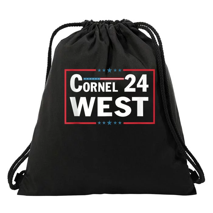 Cornel West For President Cornel West 2024 Drawstring Bag