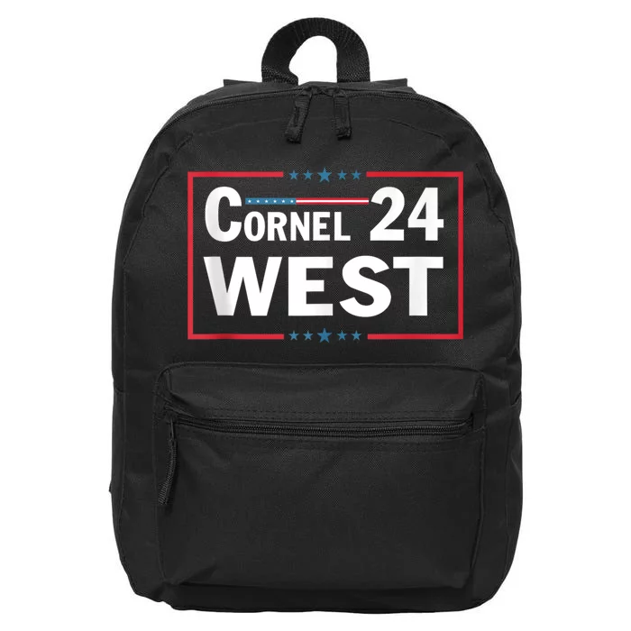 Cornel West For President Cornel West 2024 16 in Basic Backpack