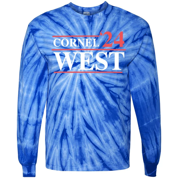 Cornel West For President Cornel West 2024 Tie-Dye Long Sleeve Shirt